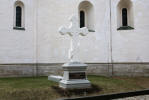 Памятный крест на месте прежнего Мавзолея Пожарских в Суздале